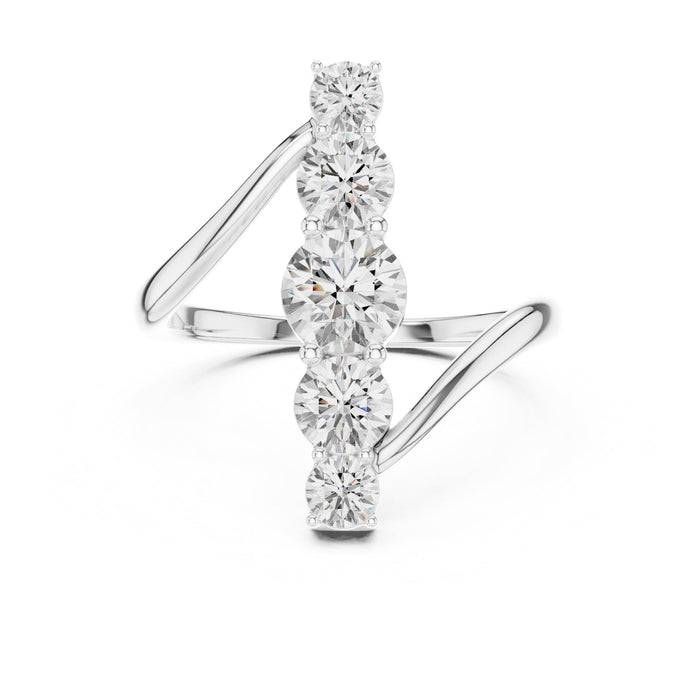 Round Half-Eternity Lab Grown Diamond Wedding Band