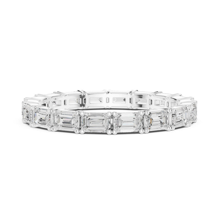 Emerald Eternity Lab Grown Diamond Wedding Band