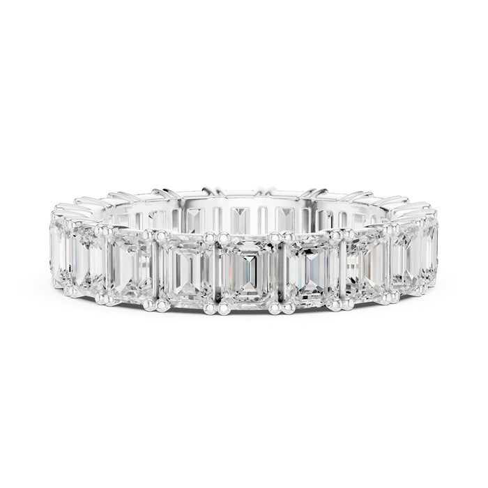 Emerald Eternity Lab Grown Diamond Wedding Band