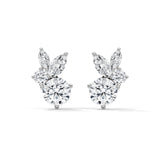 14K White Gold 1.50 CTW Round Lab Grown Diamond Stud Earrings