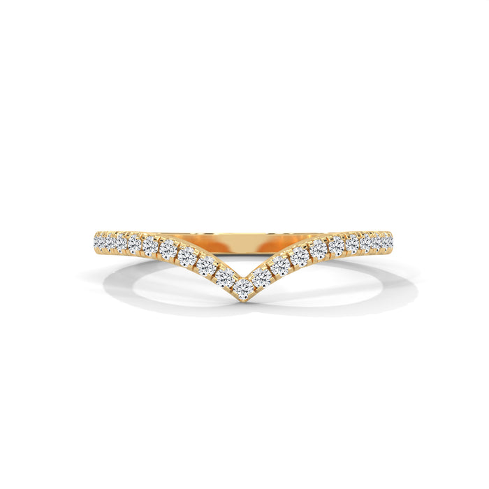 10K White Gold Half Eternity Round Lab Diamond Wedding Band yellow gold video