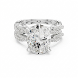 Oval Lab Grown Diamond Split-Shank Engagement Ring