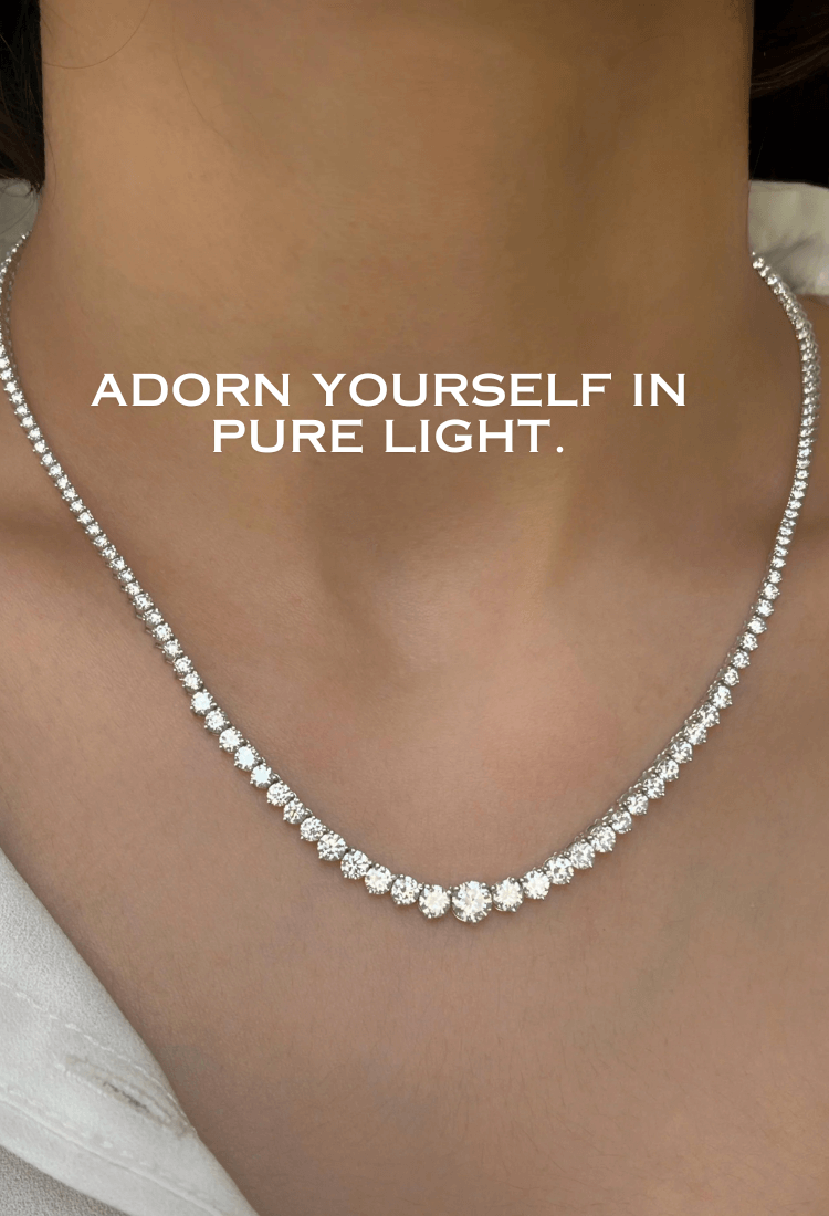 Elegant Diamond Tennis Necklace