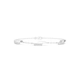 Trapezoid Diamond Bar Station Chain Bracelet