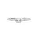 Emerald Tennis Lab Grown Diamond Bracelet