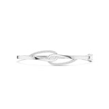 Pavé Love Knot Diamond Hinged Bangle Bracelet