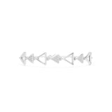 Alternating Pavé & Open Triangle Diamond Link Bracelet