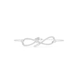 Pavé Infinity & Pear Accent Diamond Chain Bracelet