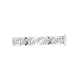 Men's Round Cuban Lab Grown Diamond Bracelet
