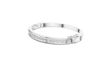 Channel Set Diamond Hinged Bangle Bracelet