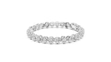 Alternating Cushion Cut Diamond Tennis Bracelet