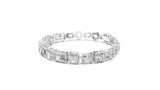 Radiant & Asscher Cut Diamond Open Link Bracelet