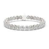 Emerald Tennis Lab Grown Diamond Bracelet