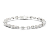 Mixed Shape Diamond Station Bracelet