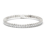 Marquise Tennis Lab Grown Diamond Bracelet