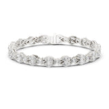 Double Marquise & Pear Diamond Tennis Bracelet