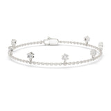 Diamond Dangle Charm Chain Bracelet