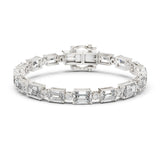 Emerald Tennis Lab Grown Diamond Bracelet