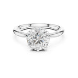Round Lab Grown Diamond Solitaire Engagement Ring