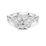 Round Lab Grown Diamond Split-Shank Engagement Ring