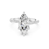 Marquise Lab Grown Diamond Pave Engagement Ring