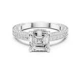 Princess Lab Grown Diamond Vintage Engagement Ring