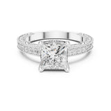 Princess Lab Grown Diamond Vintage Engagement Ring
