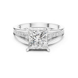 Princess Lab Grown Diamond Split-Shank Engagement Ring