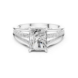 Radiant Lab Grown Diamond Split-Shank Engagement Ring