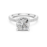 Cushion Lab Grown Diamond Halo Engagement Ring