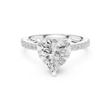 Heart Lab Grown Diamond Hidden-Halo Engagement Ring