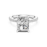 Radiant Lab Grown Diamond Halo Engagement Ring