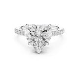 Heart Lab Grown Diamond Pave Engagement Ring