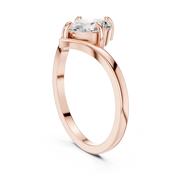 Oval Lab Grown Diamond Solitaire Engagement Ring yellow gold video