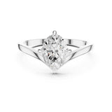 Oval Lab Grown Diamond Solitaire Engagement Ring