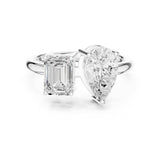 Toi Et Moi Et Lab Grown Diamond Three-Stone Engagement Ring