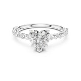Heart Lab Grown Diamond Twisted Engagement Ring