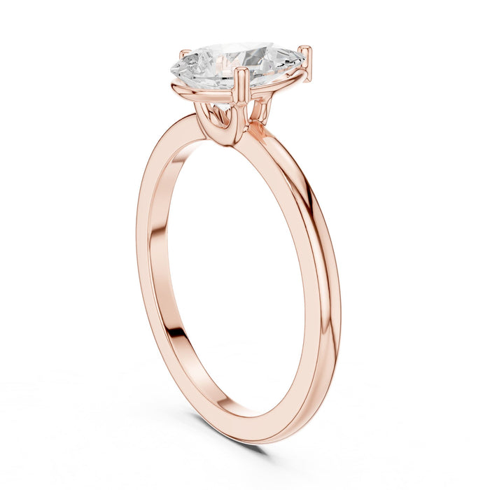 Pear Lab Grown Diamond Solitaire Engagement Ring yellow gold video