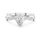 Pear Lab Grown Diamond Twisted Engagement Ring