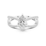 Pear Lab Grown Diamond Split-Shank Engagement Ring