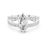 Marquise Lab Grown Diamond Split-Shank Engagement Ring