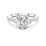 Heart Lab Grown Diamond Three-Stone Engagement Ring