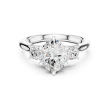Pear Lab Grown Diamond Three-Stone Engagement Ring