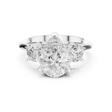Pear Lab Grown Diamond Three-Stone Engagement Ring