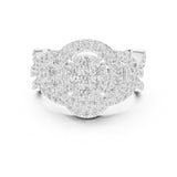 Round Lab Grown Diamond Halo Engagement Ring