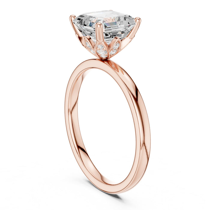 Princess Lab Grown Diamond Solitaire Engagement Ring yellow gold video