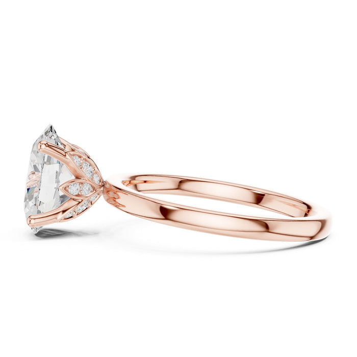 Oval Lab Grown Diamond Solitaire Engagement Ring yellow gold video