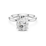 Oval Lab Grown Diamond Solitaire Engagement Ring