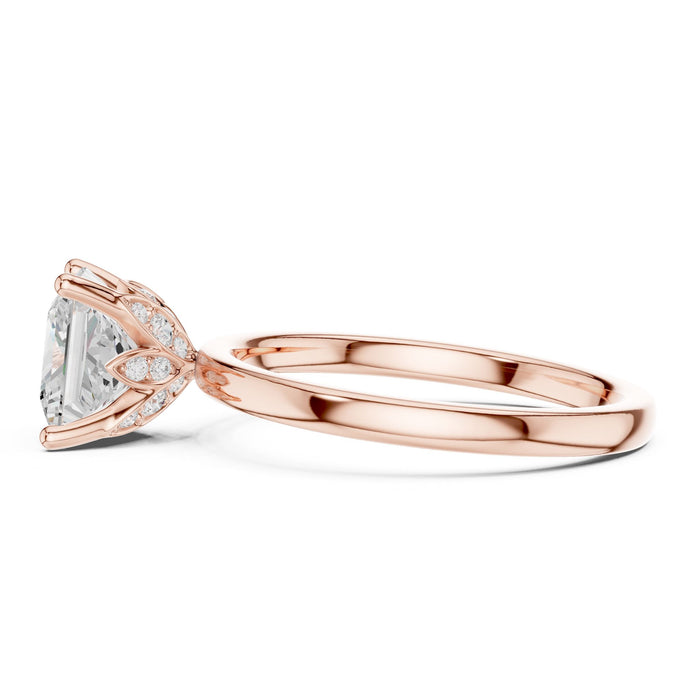 Princess Lab Grown Diamond Solitaire Engagement Ring yellow gold video