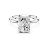 Radiant Lab Grown Diamond Solitaire Engagement Ring